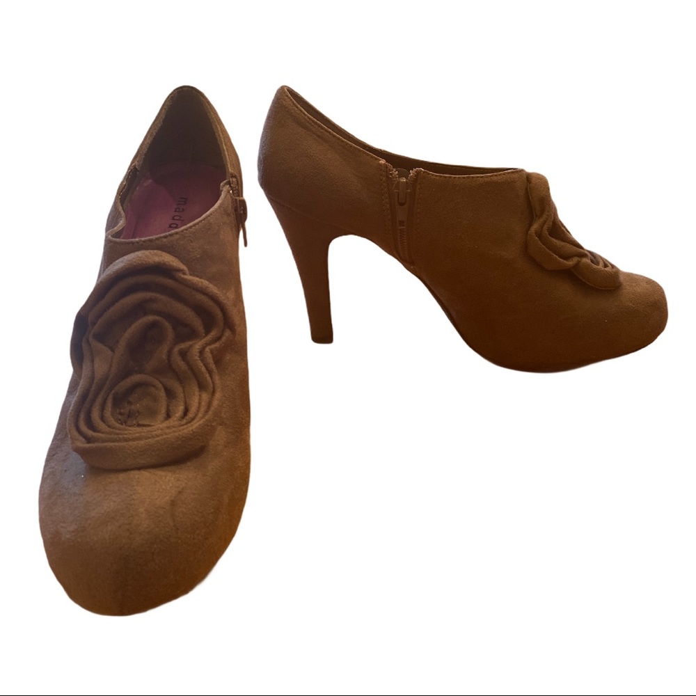 Madden Girl Rihana Heel Booties Taupe Fab Size 10